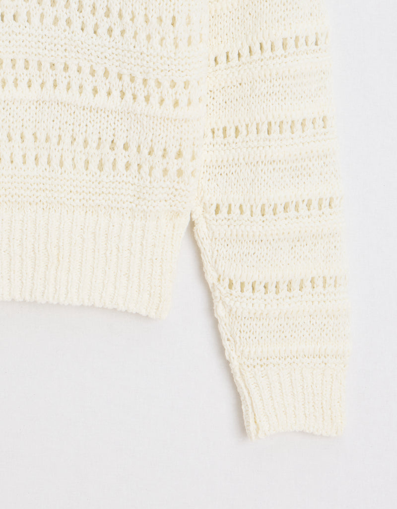 Unsubscribed Tape Yarn V-Neck Sweater