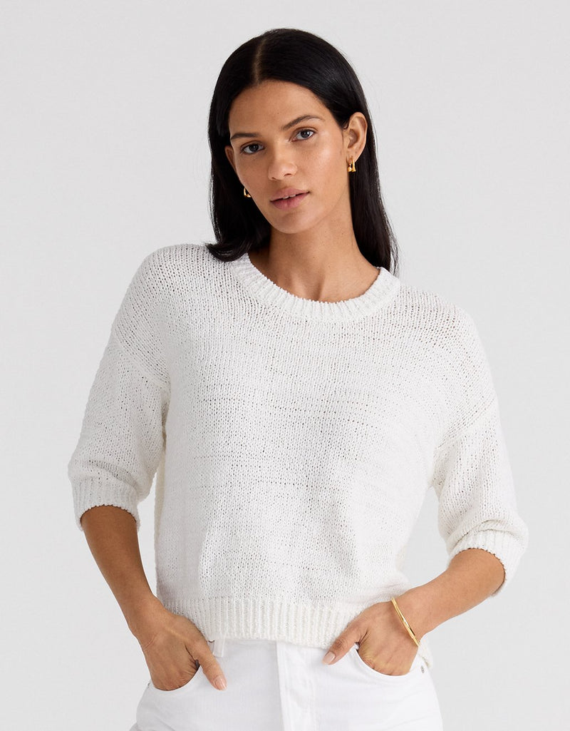 Unsubscribed Tape Yarn Sweater Tee