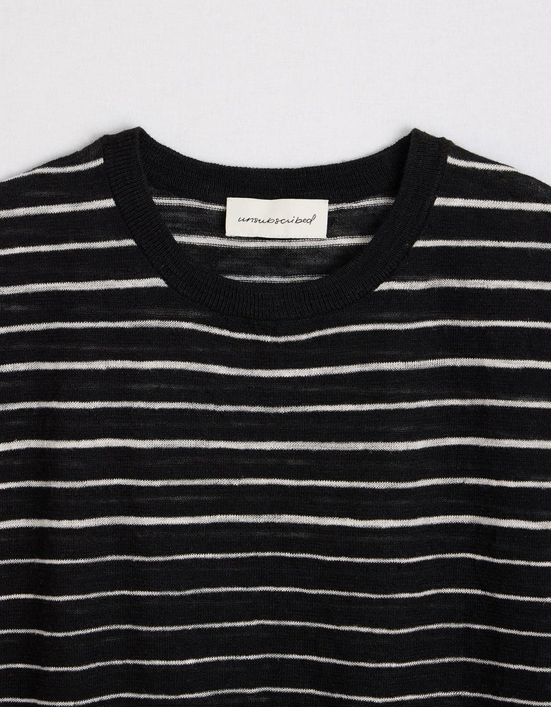 Unsubscribed Sleeveless Linen Sweater Tee