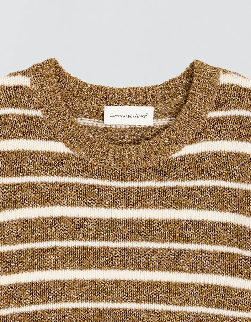 Unsubscribed Shimmer Stripe Sweater Tee