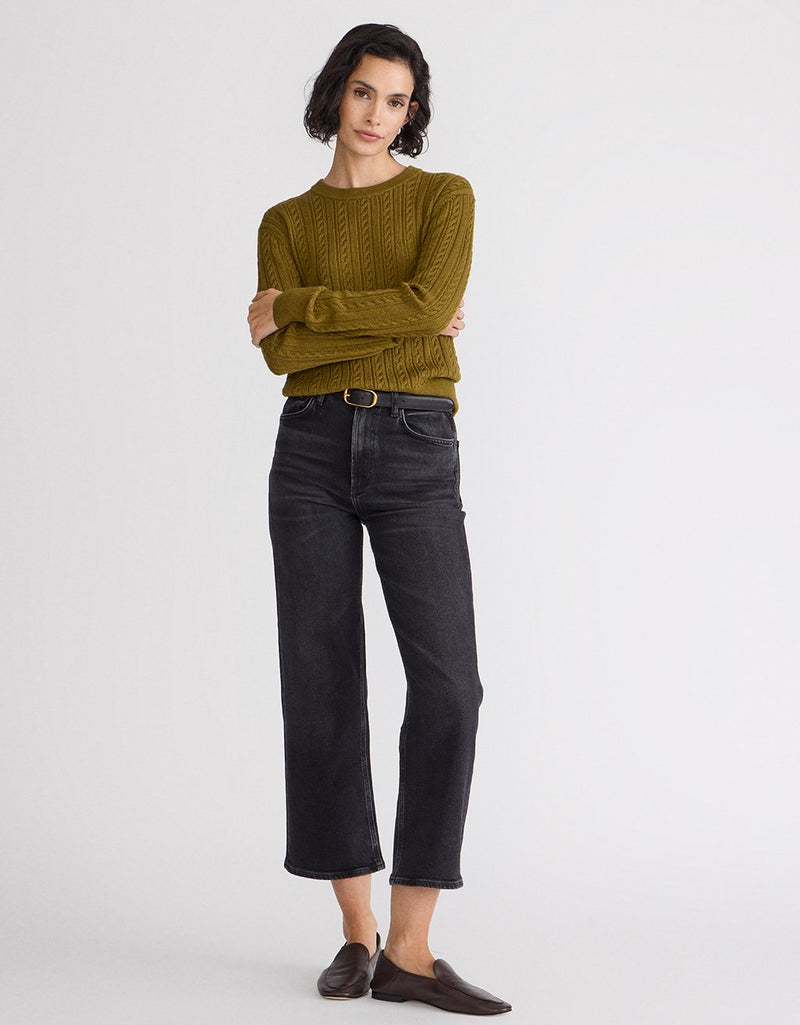 Unsubscribed Cableknit Crewneck Sweater