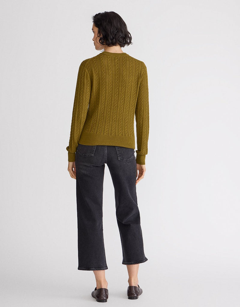 Unsubscribed Cableknit Crewneck Sweater