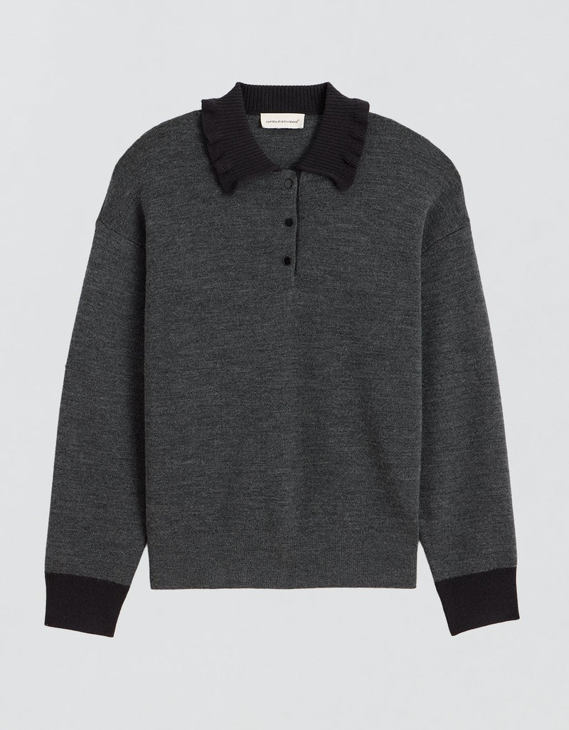 Unsubscribed Ruffle Rugby Sweater
