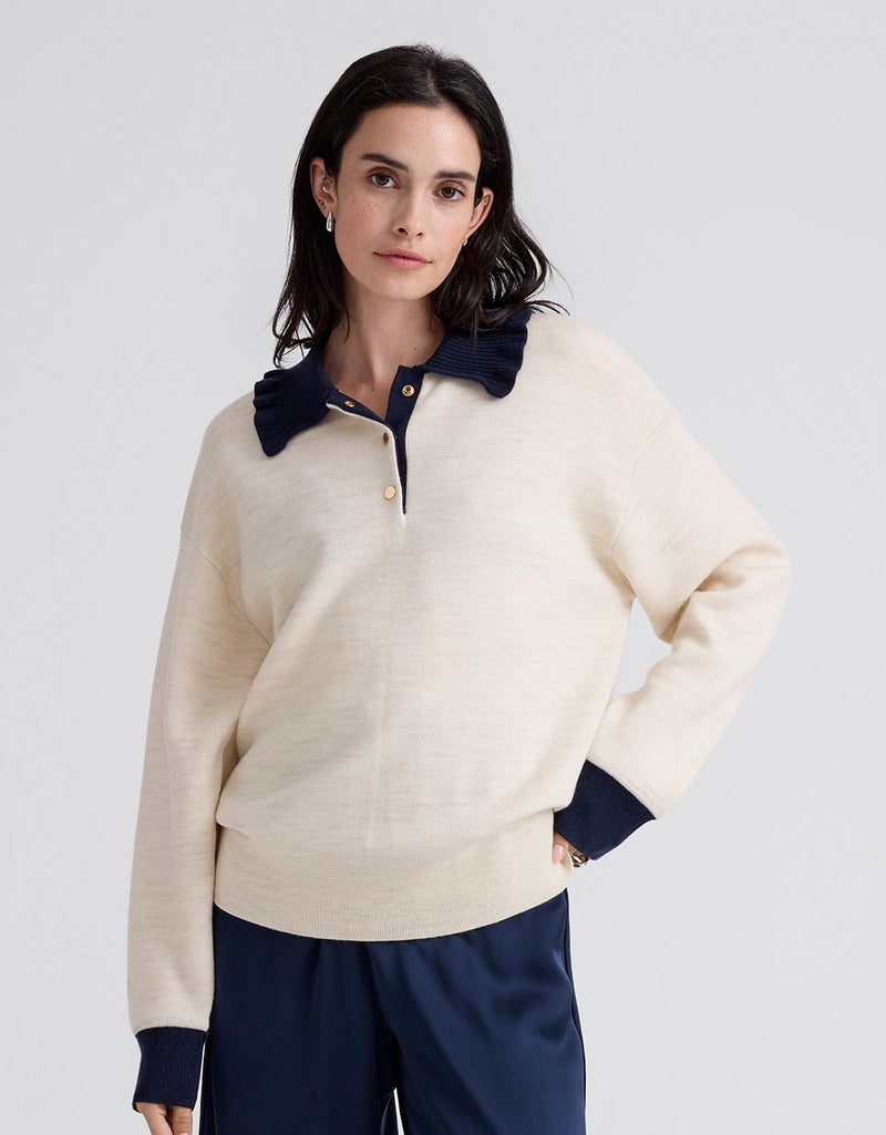 Unsubscribed Ruffle Rugby Sweater