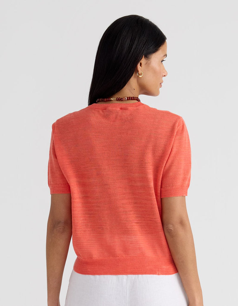 Unsubscribed Linen Sweater Tee