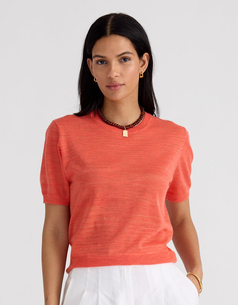 Unsubscribed Linen Sweater Tee