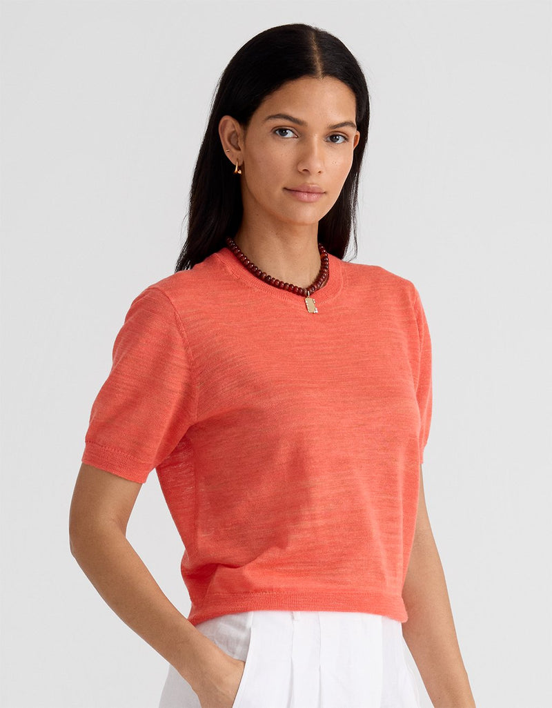 Unsubscribed Linen Sweater Tee