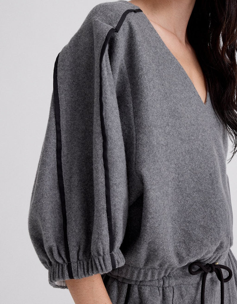 Unsubscribed Wool Bubble Top