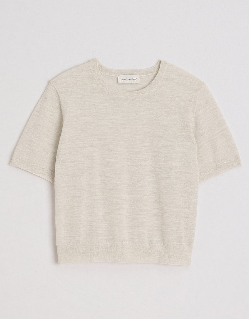 Unsubscribed Linen Shimmer Sweater Tee