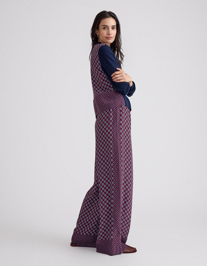 Unsubscribed Cardigan with Foulard Print