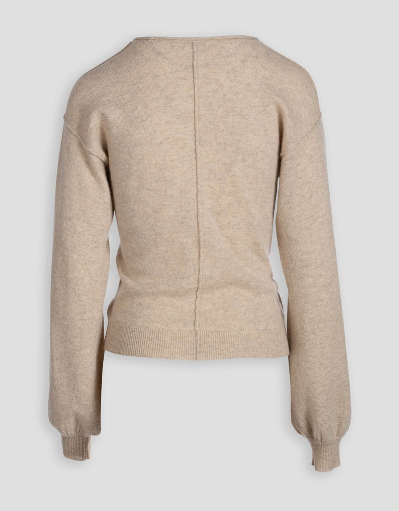 Unsubscribed Everyday-Weight Cashmere Tie Waist Sweater