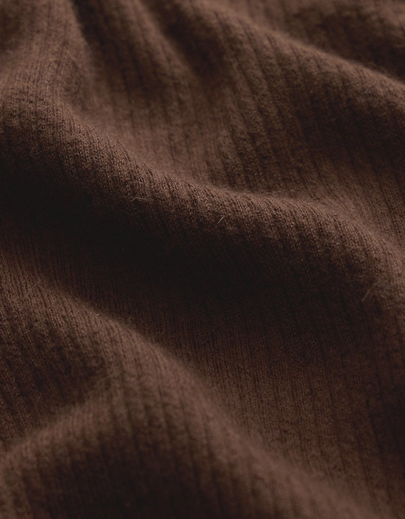 Unsubscribed Whisper-Weight Cashmere Ribbed Cardigan