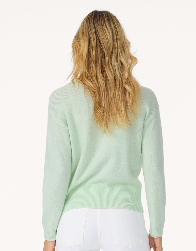 Unsubscribed Cocoon-Weight Cashmere Polo Sweater