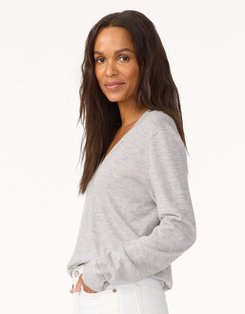 Unsubscribed Whisper-Weight Cashmere V-Neck Sweater