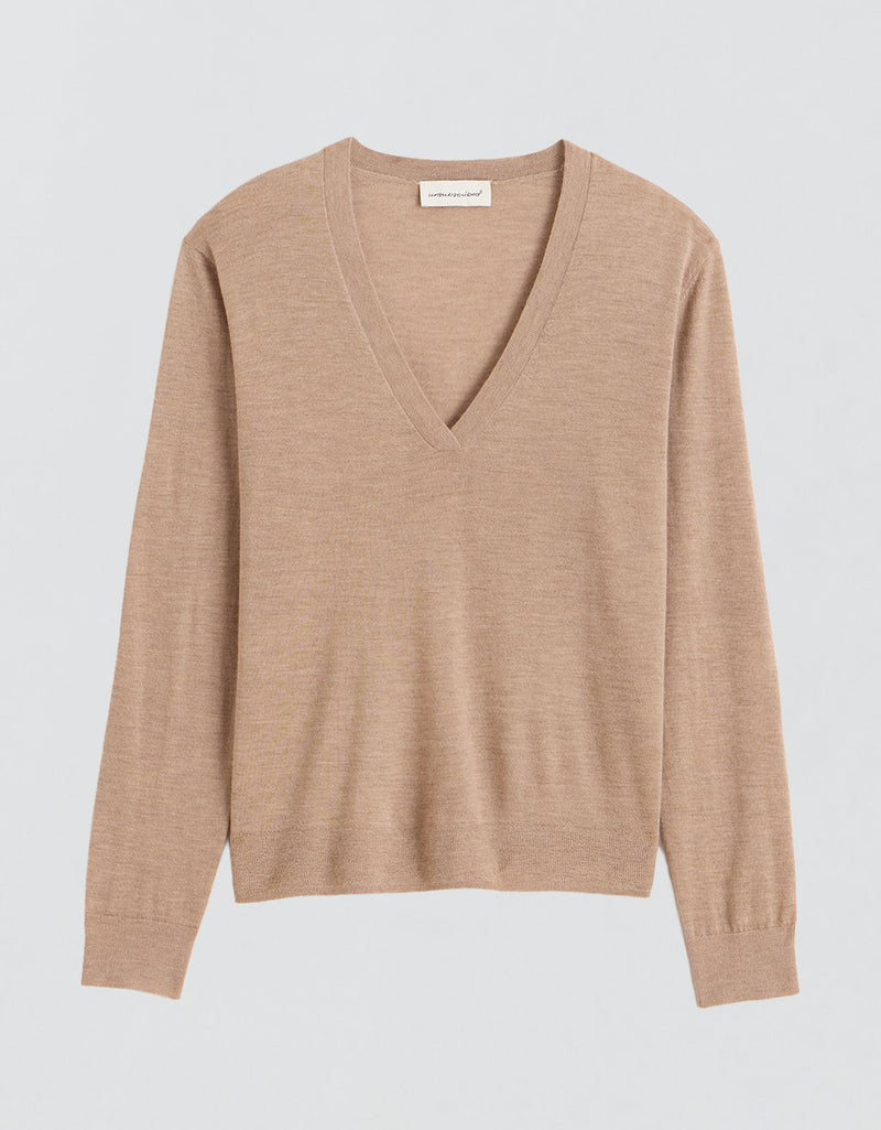 Unsubscribed Whisper-Weight Cashmere V-Neck Sweater