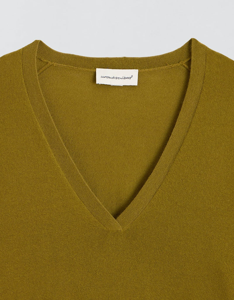 Unsubscribed Whisper-Weight Cashmere V-Neck Sweater