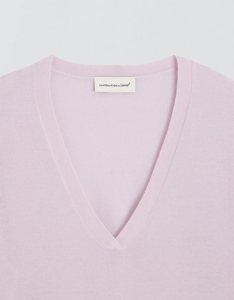 Unsubscribed Whisper-Weight Cashmere V-Neck Sweater