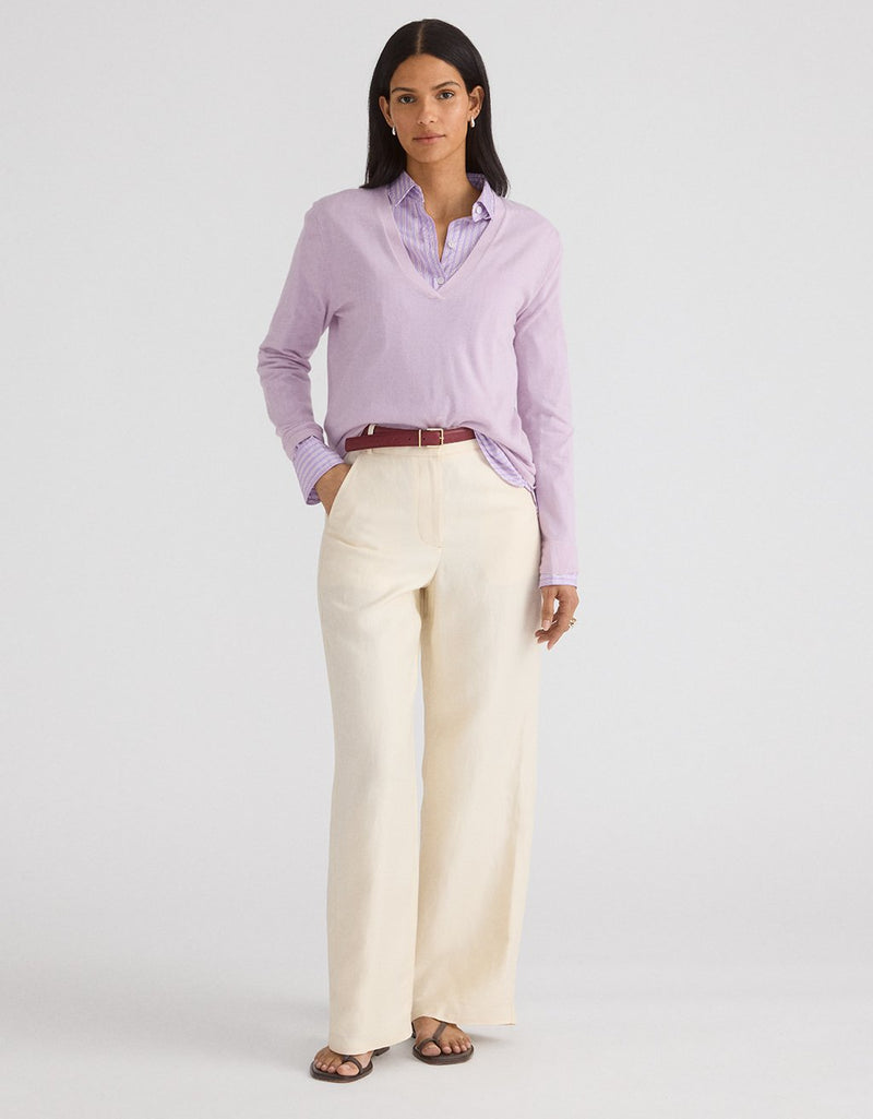 Unsubscribed Whisper-Weight Cashmere V-Neck Sweater