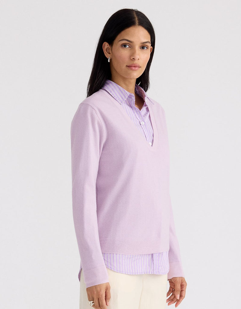 Unsubscribed Whisper-Weight Cashmere V-Neck Sweater