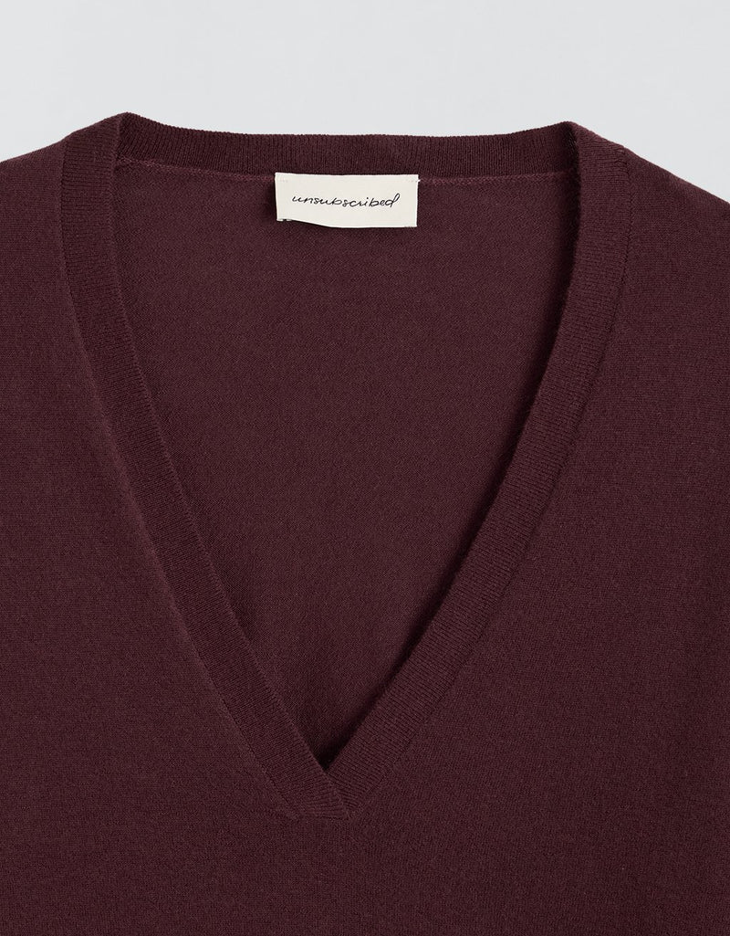 Unsubscribed Whisper-Weight Cashmere V-Neck Sweater