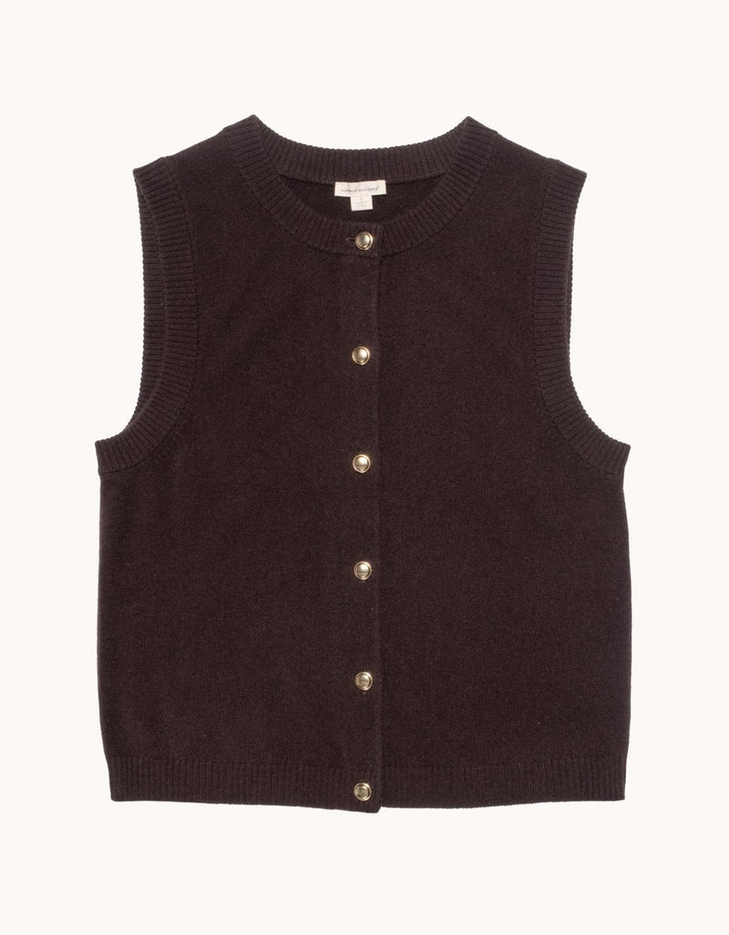 Unsubscribed Everyday-Weight Cashmere Sweater Vest