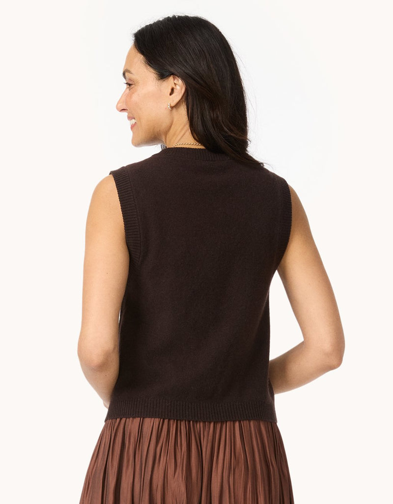 Unsubscribed Everyday-Weight Cashmere Sweater Vest
