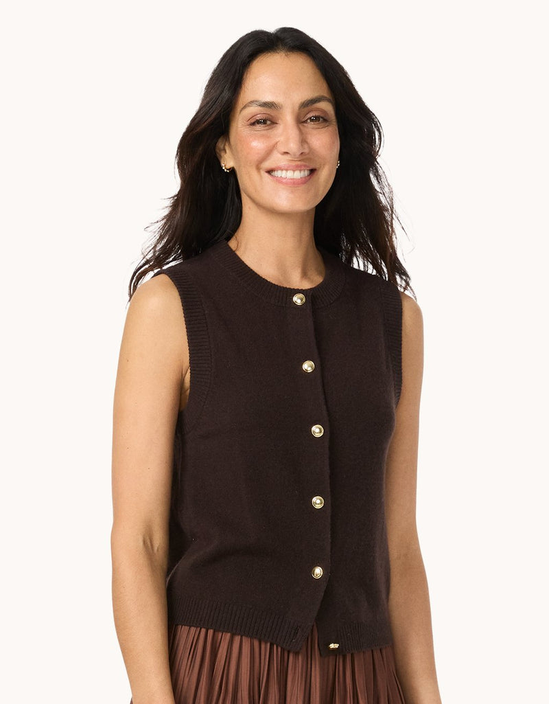 Unsubscribed Everyday-Weight Cashmere Sweater Vest