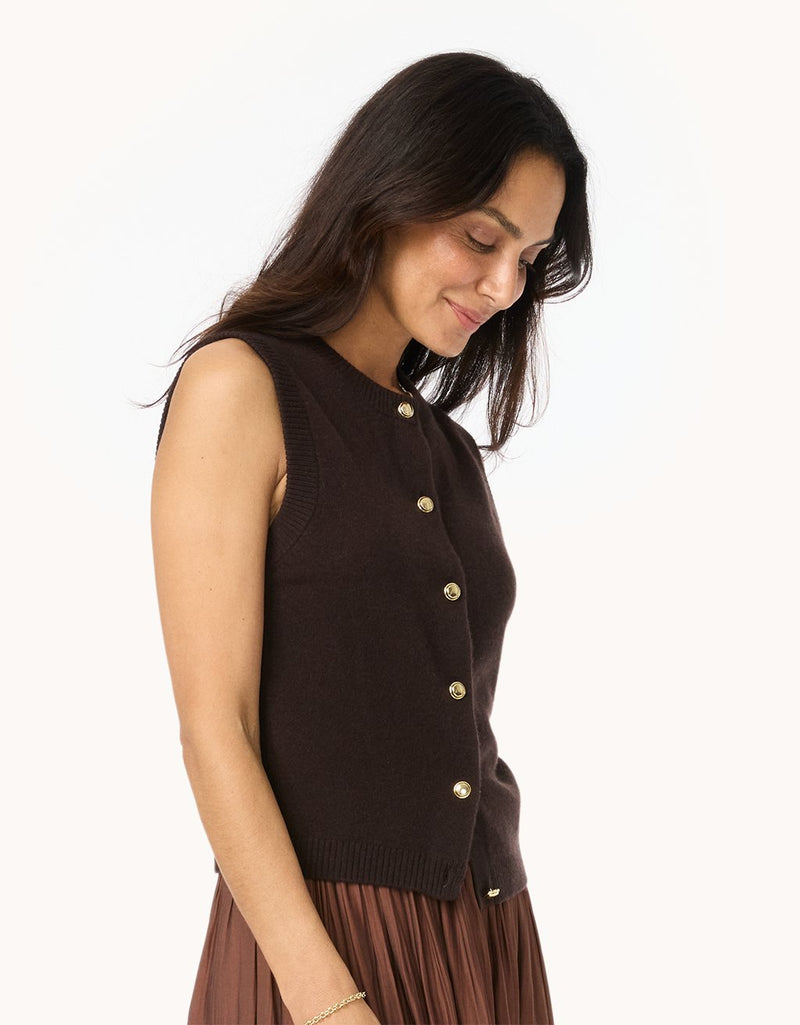 Unsubscribed Everyday-Weight Cashmere Sweater Vest