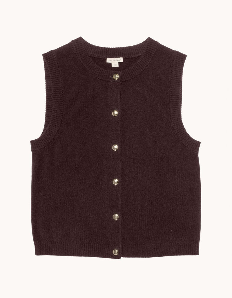Unsubscribed Everyday-Weight Cashmere Sweater Vest