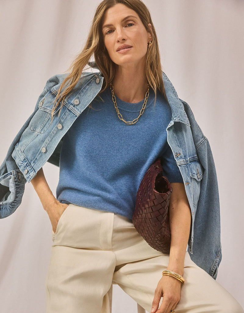 Unsubscribed Everyday-Weight Cashmere Tee