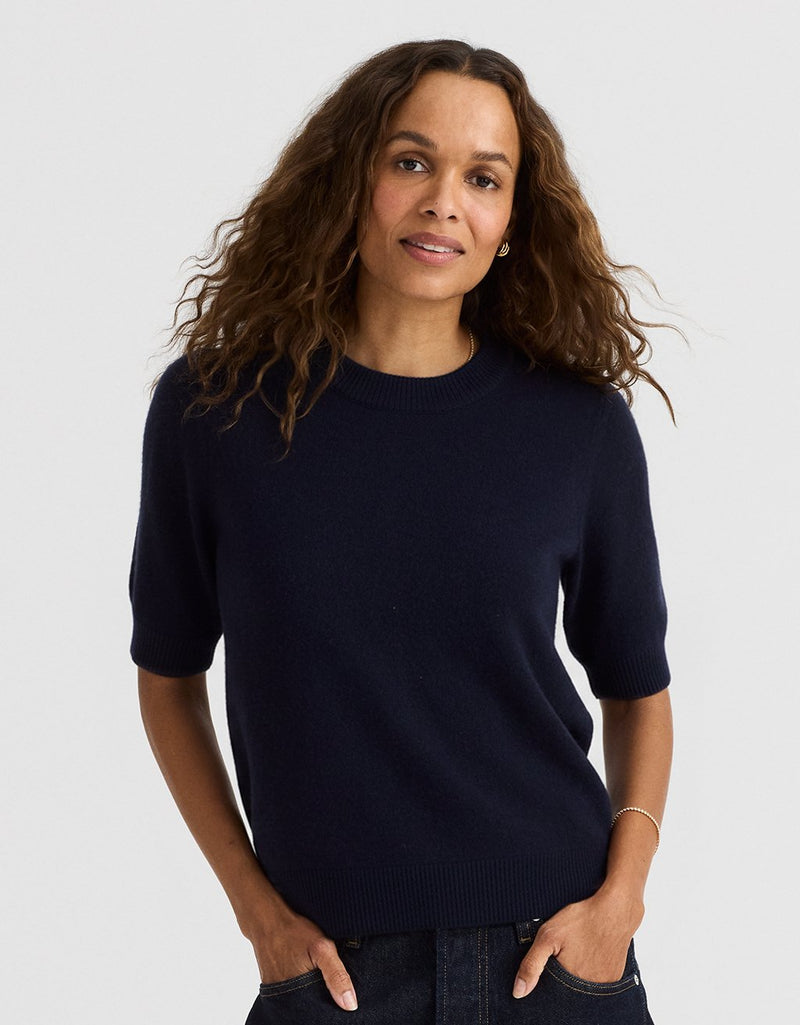 Unsubscribed Everyday-Weight Cashmere Tee