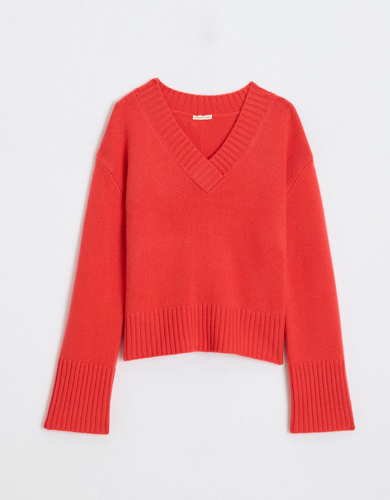 Unsubscribed Winter-Weight Cashmere V-Neck Sweater