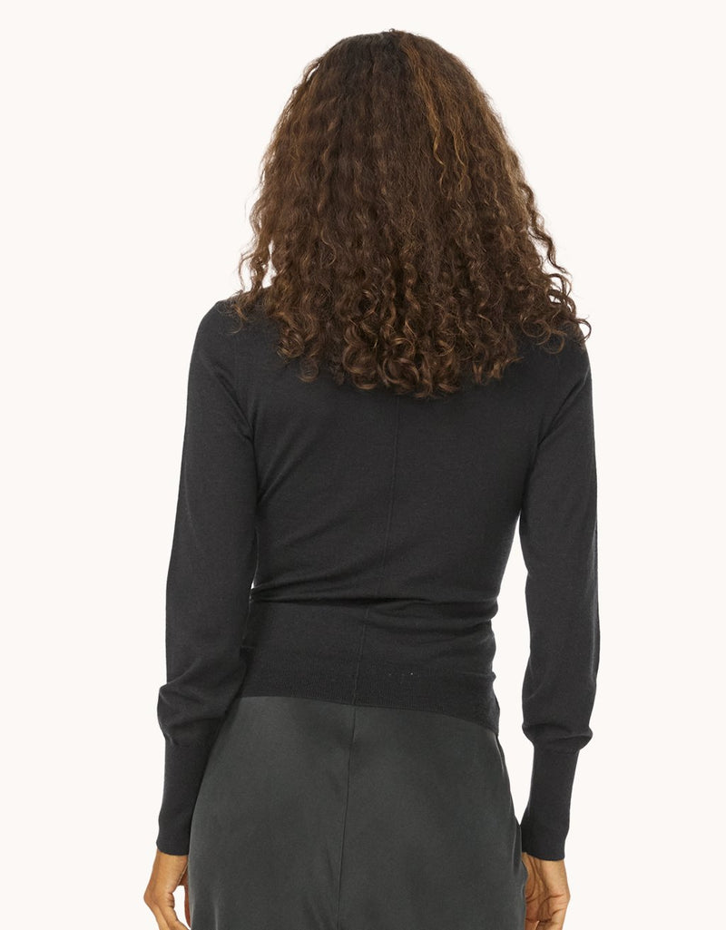 Unsubscribed Whisper-Weight Cashmere Tie Waist Sweater