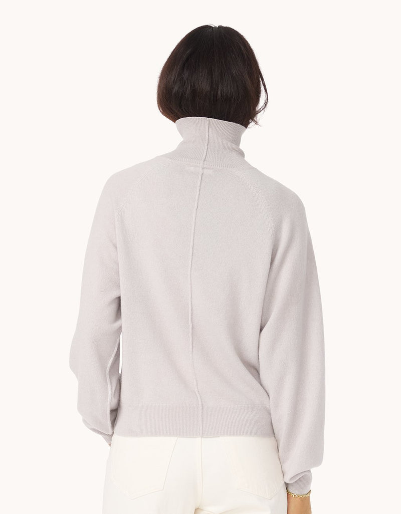 Unsubscribed Everyday-Weight Cashmere Raglan Turtleneck
