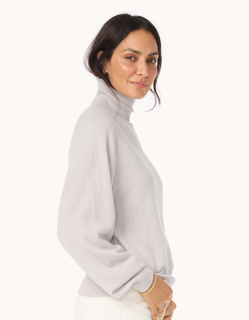 Unsubscribed Everyday-Weight Cashmere Raglan Turtleneck
