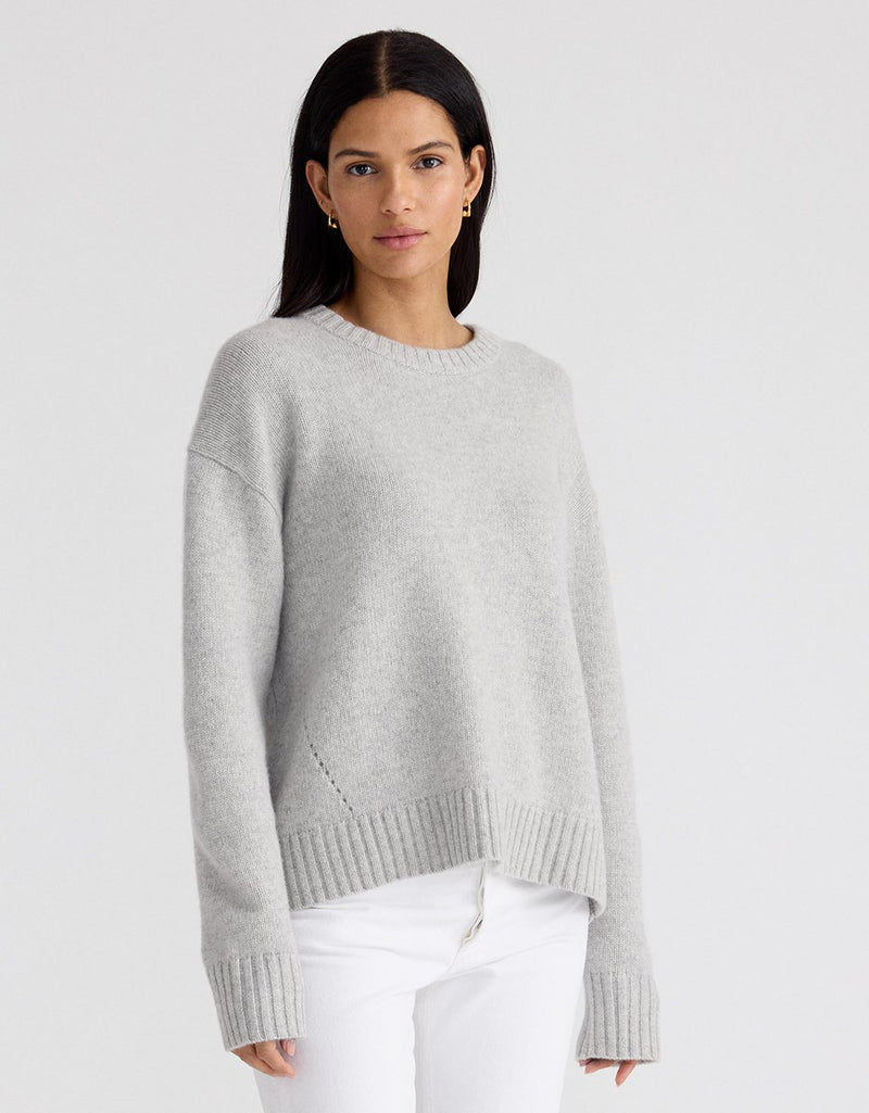 Unsubscribed Winter-Weight Cashmere Crewneck Sweater