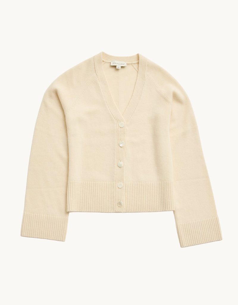 Unsubscribed Cocoon-Weight Cashmere V-Neck Cardigan