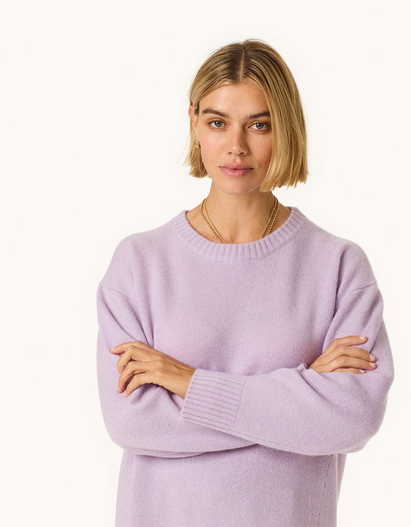 Unsubscribed Cocoon-Weight Cashmere Crewneck Sweater