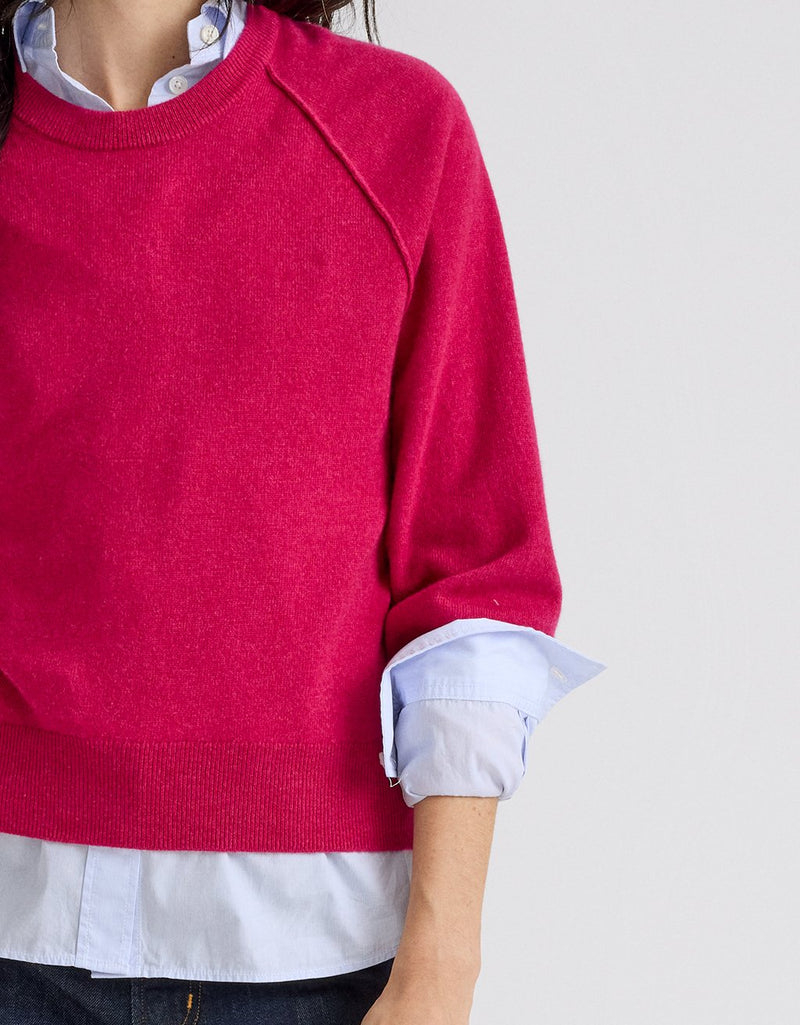 Unsubscribed Everyday-Weight Cashmere Raglan Sweater