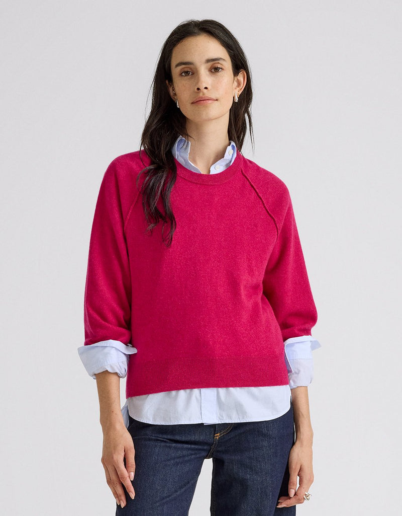 Unsubscribed Everyday-Weight Cashmere Raglan Sweater