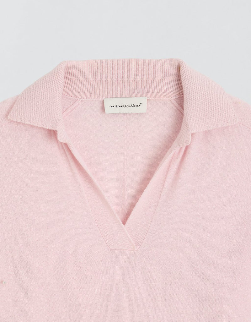 Unsubscribed Everyday-Weight Cashmere Polo Sweater