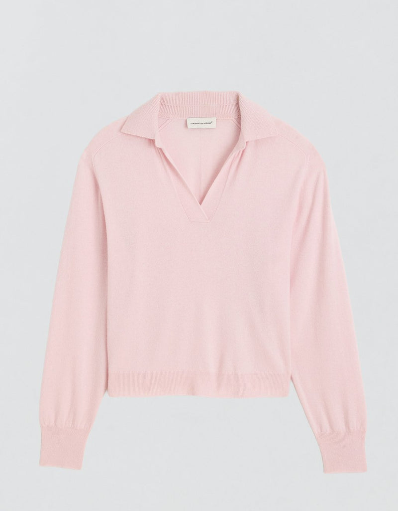 Unsubscribed Everyday-Weight Cashmere Polo Sweater