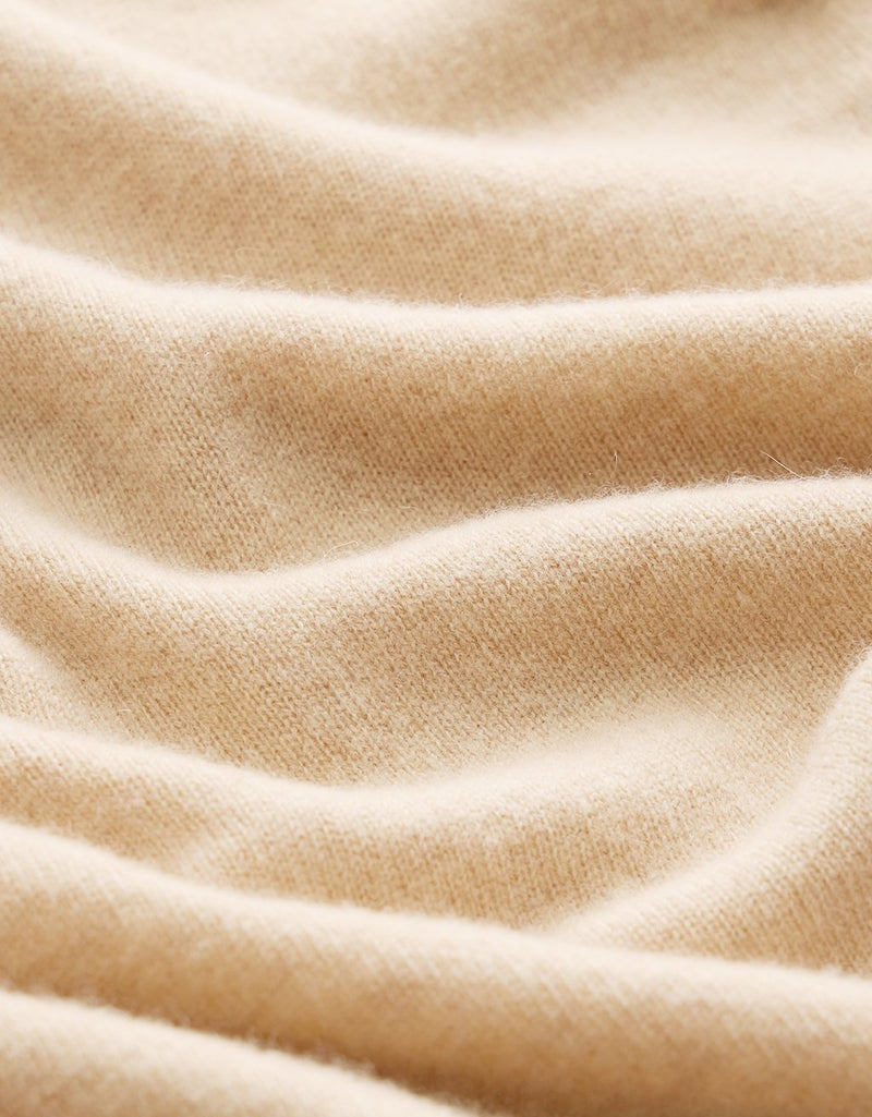 Unsubscribed Everyday-Weight Cashmere Boxy V-Neck Sweater