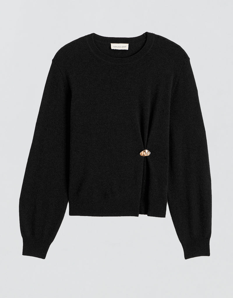 Unsubscribed Everyday-Weight Cashmere Embellished Sweater