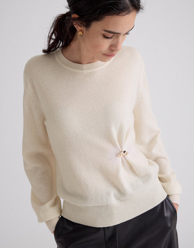 Unsubscribed Everyday-Weight Cashmere Embellished Sweater