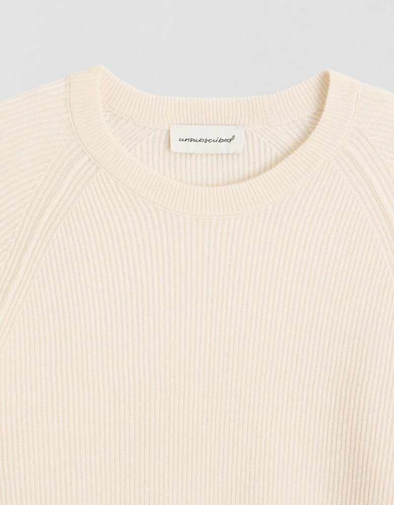 Unsubscribed Everyday-Weight Cashmere Rib Sweater