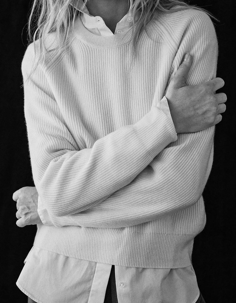 Unsubscribed Everyday-Weight Cashmere Rib Sweater