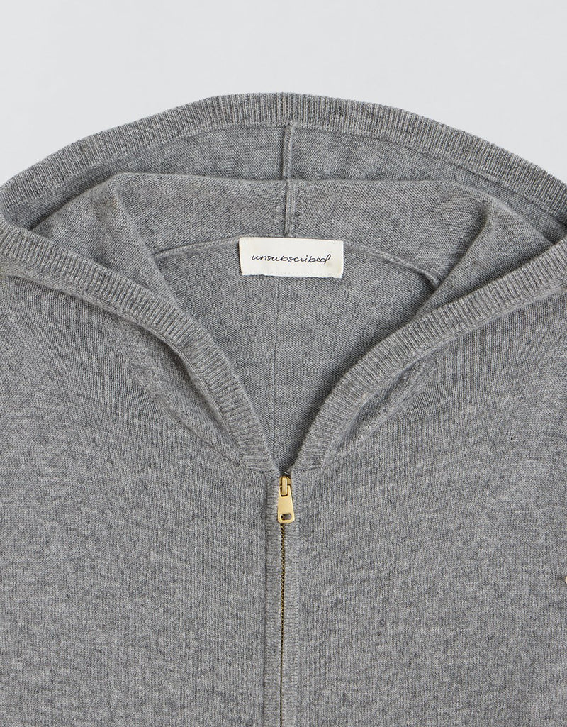 Unsubscribed Everyday-Weight Cashmere Zip-Up Hoodie