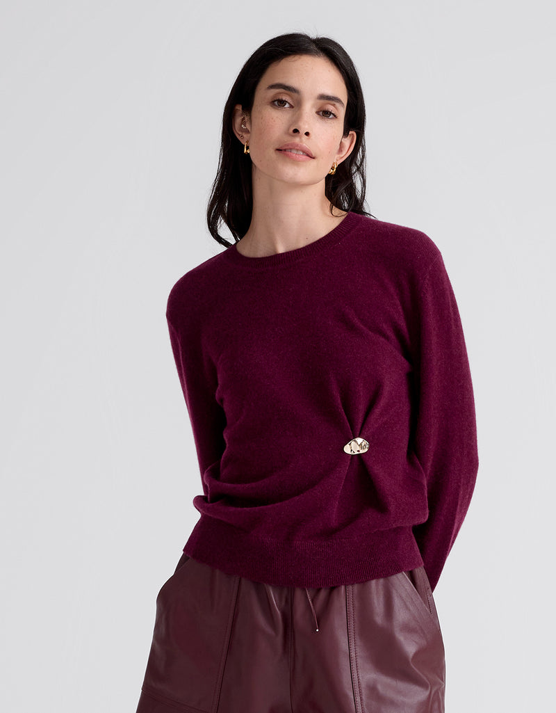 Unsubscribed Everyday-Weight Cashmere Embellished Sweater