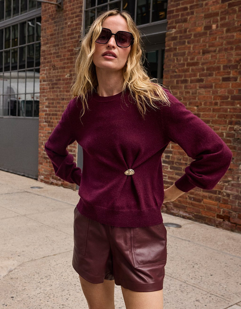 Unsubscribed Everyday-Weight Cashmere Embellished Sweater